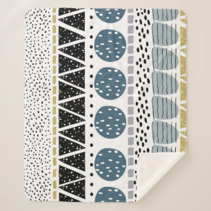 Abstract hand drawn, creative vintage texture. sherpa blanket