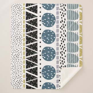 Abstract hand drawn, creative vintage texture. sherpa blanket