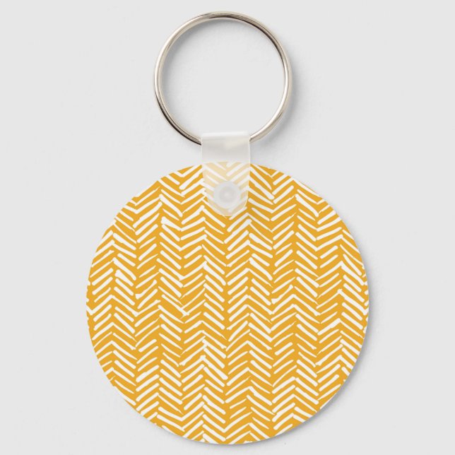 Abstract hand-drawn lines, hipster texture. key ring (Front)
