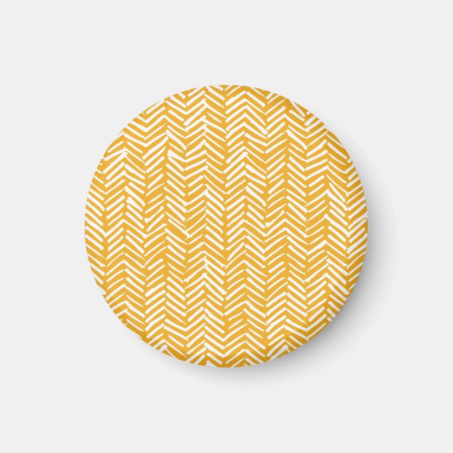 Abstract hand-drawn lines, hipster texture. magnet (Front)