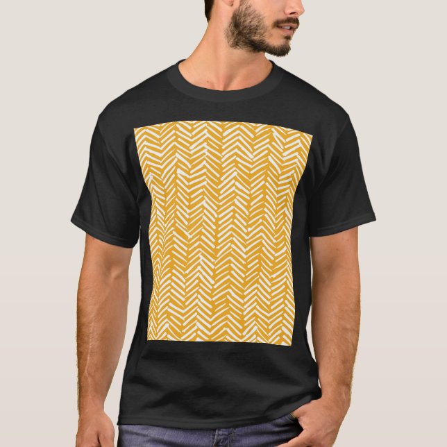 Abstract hand-drawn lines, hipster texture. T-Shirt (Front)
