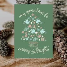 Abstract Hand drawn Pastels Whimsical Christmas