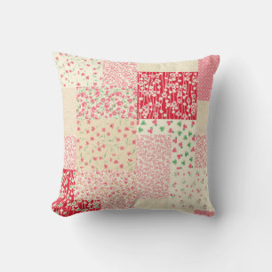 abstract hand drawn seamless patchwork pattern wit cushion