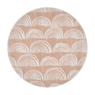 Abstract hand-drawn seamless pattern. cutting board