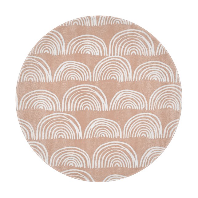 Abstract hand-drawn seamless pattern. cutting board (Front)