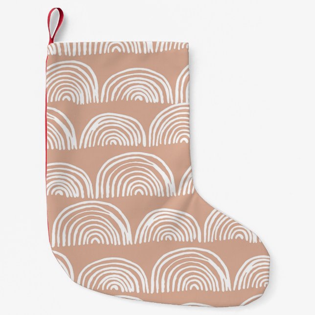 Abstract hand-drawn seamless pattern. small christmas stocking (Front)