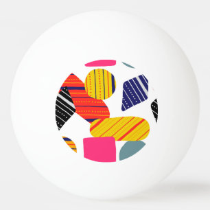 Abstract hand drawn, stylish pattern. ping pong ball