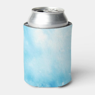 Abstract Hand Drawn Watercolor Background: Blue Can Cooler