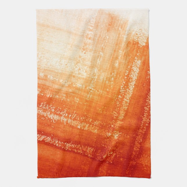 Abstract hand painted background tea towel (Vertical)