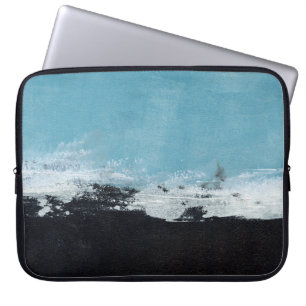 Abstract hand painted landscape laptop sleeve
