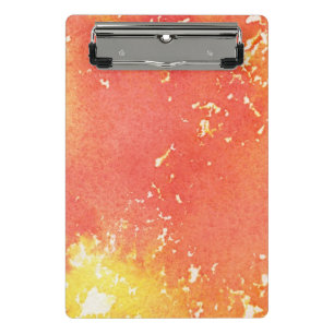 Abstract hand painted watercolor background. mini clipboard