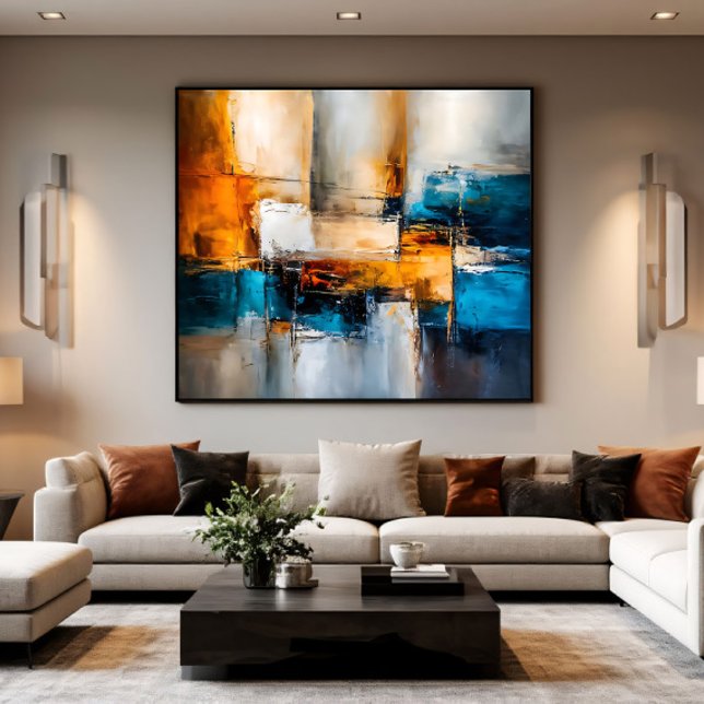 Abstract Harmony: Lines, Light, Shapes Canvas Print (Creator Uploaded)