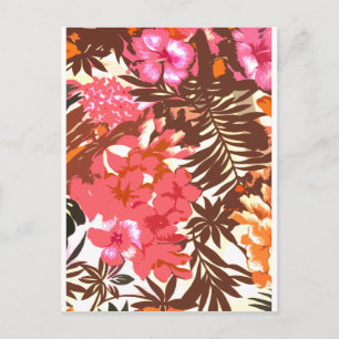 Abstract Hawaiian Pattern Postcard