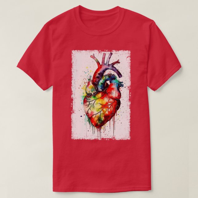 Abstract heart art T-Shirt (Design Front)