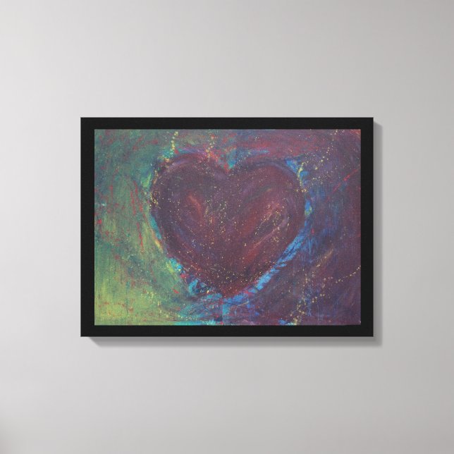 Abstract Heart Canvas Print (Front)