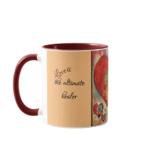 Abstract Heart Design With Text Valentine's Mug