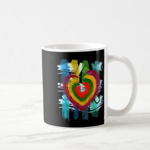 Abstract Heart _ Painterly Valentine Abstract Art  Coffee Mug