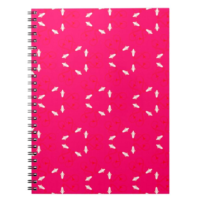 Abstract heart pattern notebook (Front)