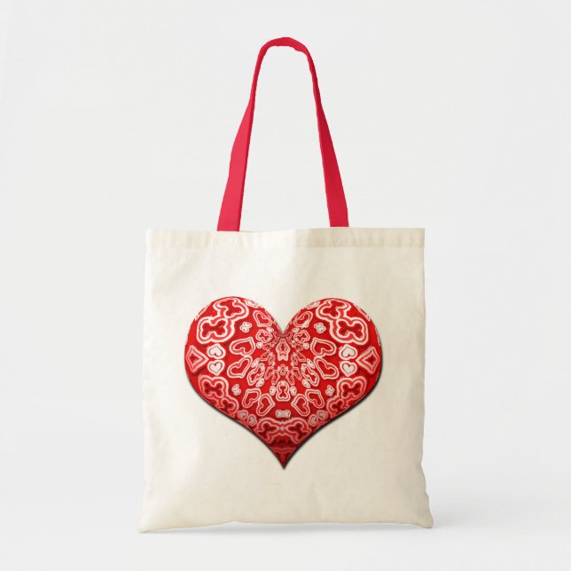Abstract Heart Tote Bag (Front)