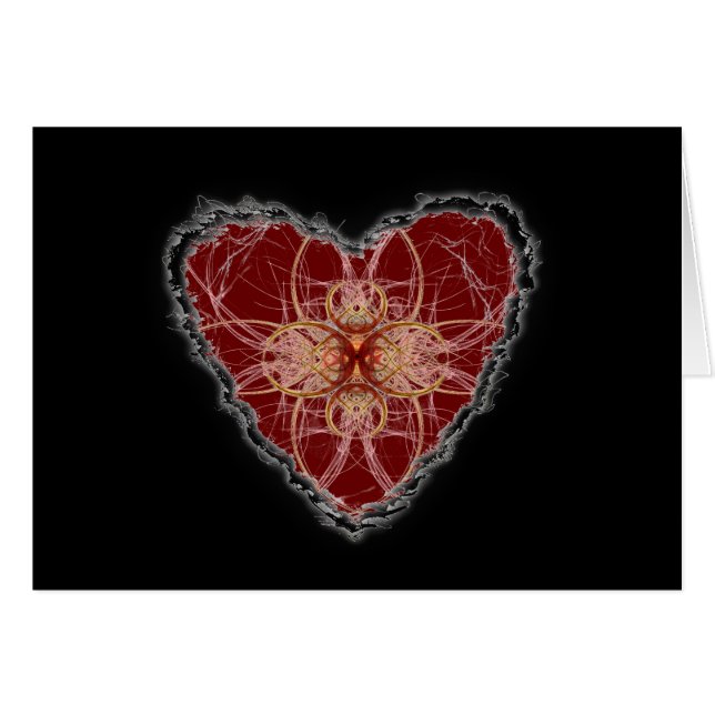 Abstract Heart Valentine Love (Front Horizontal)