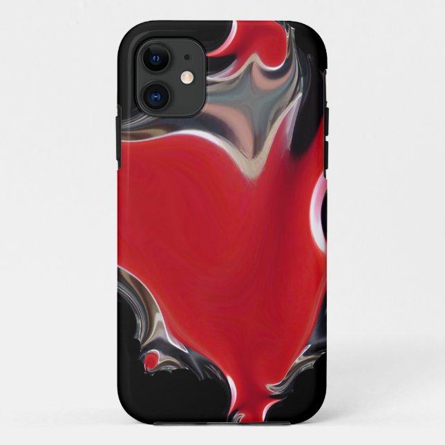 Abstract Hearts Afire Case-Mate iPhone Case (Back)