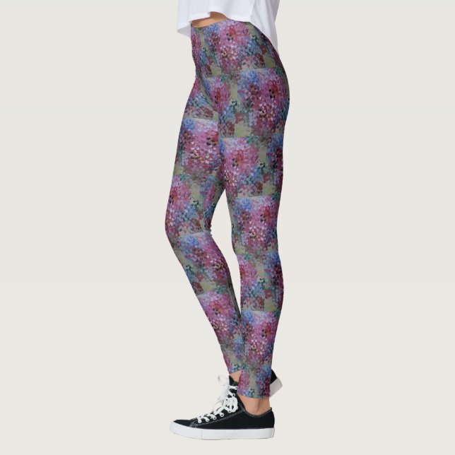 Abstract Hearts pattern Leggings (Left)