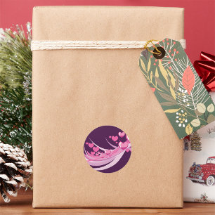 Abstract Hearts Stickers