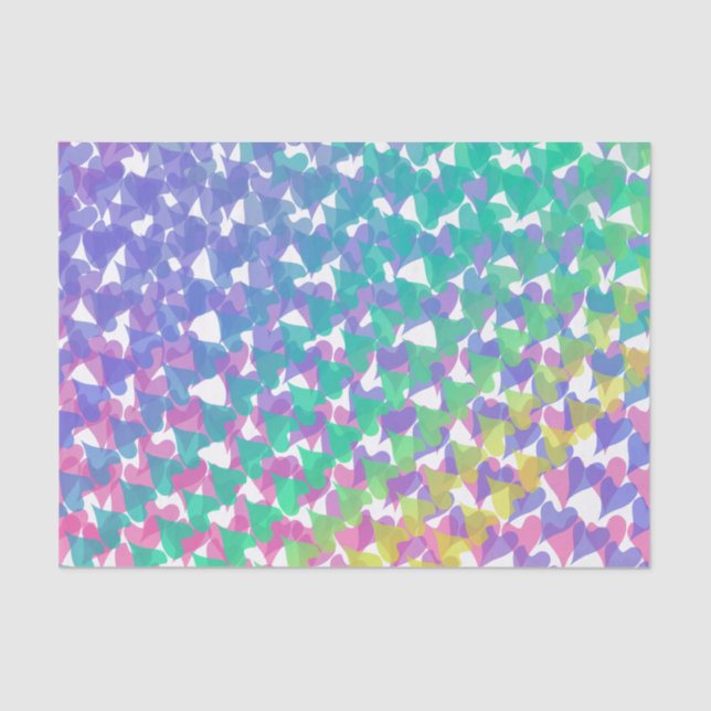 Abstract Hearty  Tissue Paper (Front)