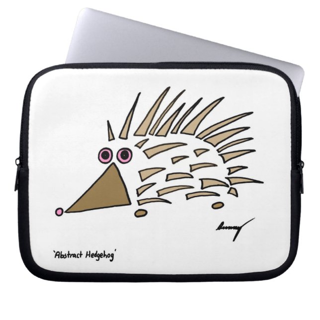 Abstract Hedgehog Laptop Sleeve (Front)