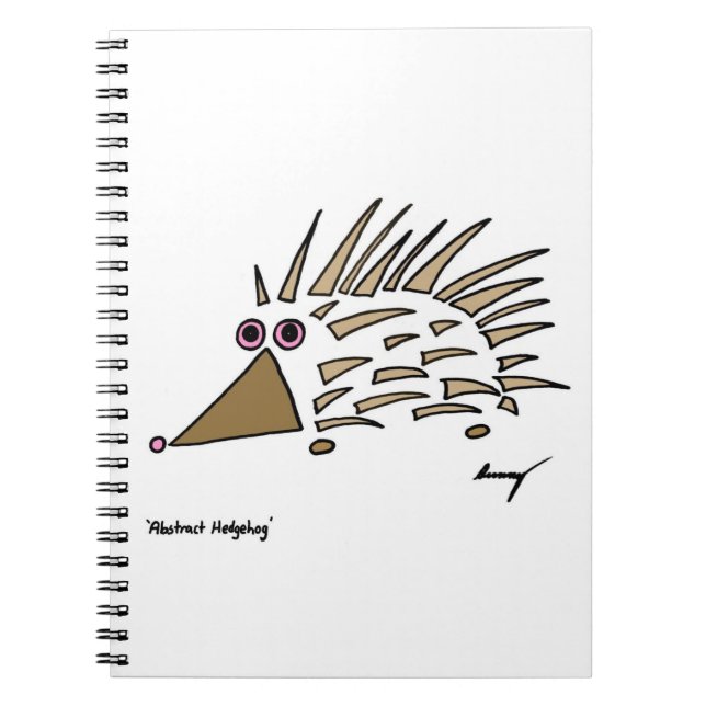 Abstract Hedgehog Notebook (Front)
