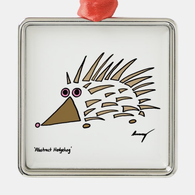 Abstract Hedgehog Ornament (Front)