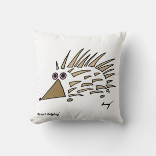 Abstract Hedgehog Pillow - Purple