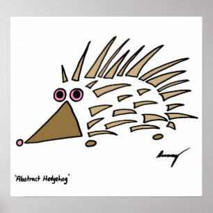 Abstract Hedgehog Print