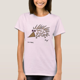 Abstract Hedgehog Womens Baby Doll T-Shirt
