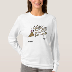 Abstract Hedgehog Womens Hooded Sweatshirt T-Shirt