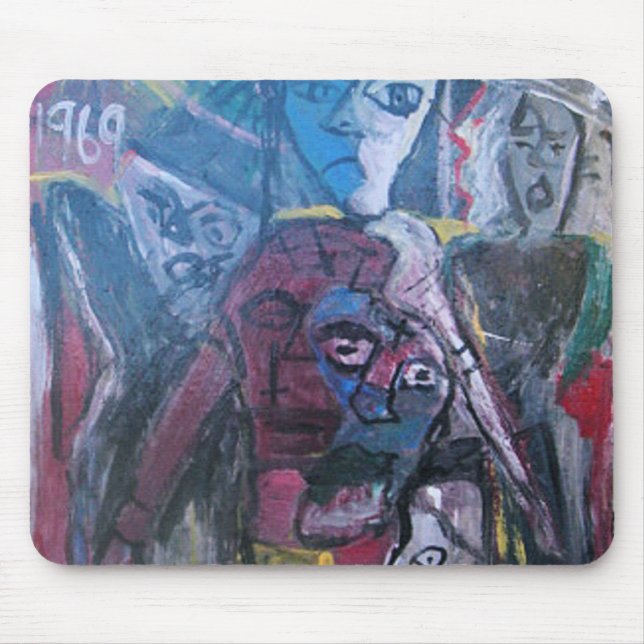 ABSTRACT HELTER SKELTER MOUSE MAT (Front)