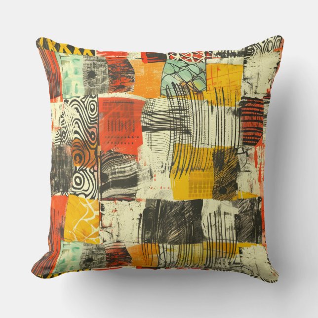 Abstract Heritage Patterns Cushion (Front)
