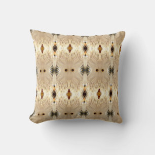 Abstract Heron pattern .back patterned solid grey Cushion