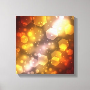 Abstract Hexagon Canvas Print
