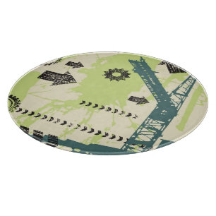 Abstract hi-tech background cutting board