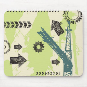 Abstract hi-tech background mouse mat