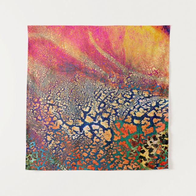 Abstract highly detailed textured grunge backgroun tapestry (Front)