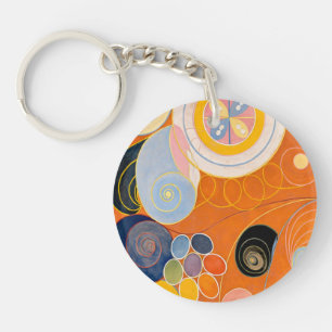 abstract hilma af Klint The ten Largest no.5 - you Key Ring