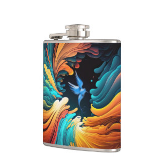 Abstract Hip Flask