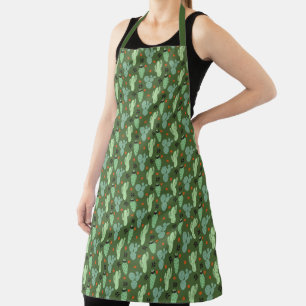 Abstract Hipster Cactus Desert Pattern Apron