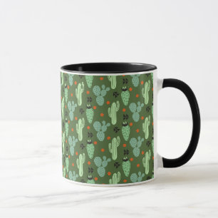 Abstract Hipster Cactus  Desert Pattern Mug