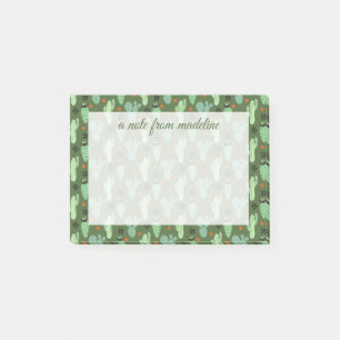 Abstract Hipster Cactus  Desert Pattern Post-it Notes