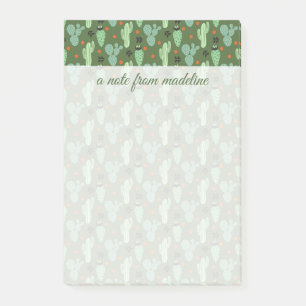 Abstract Hipster Cactus  Desert Pattern Post-it Notes
