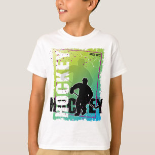Abstract Hockey (boy) Player T-Shirt