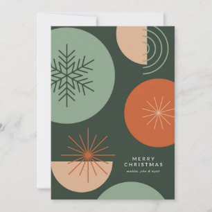 Abstract Holiday Circles Card